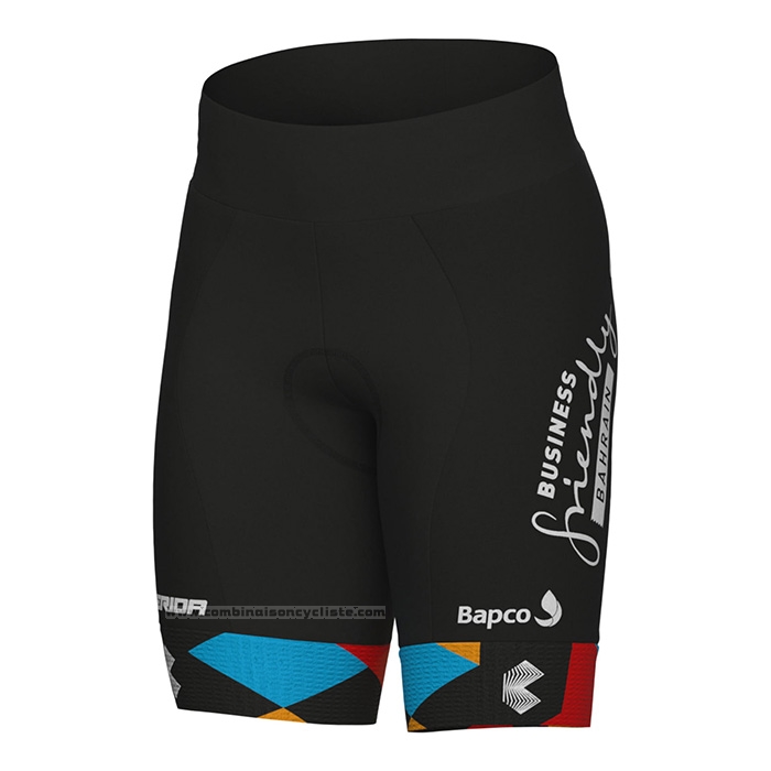2022 Gilet Coupe-vent Bahrain Victorious Rouge Manches Courtes et Cuissard